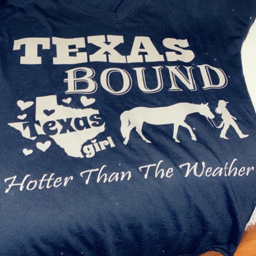 Custom Shirt ANY SIZE ANY SAYING (Texas Bound/ Born. Read Description